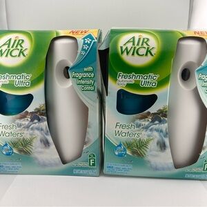 2 Air Wick Freshmatic Ultra Automatic Spray Starter Kit Fresh Waters